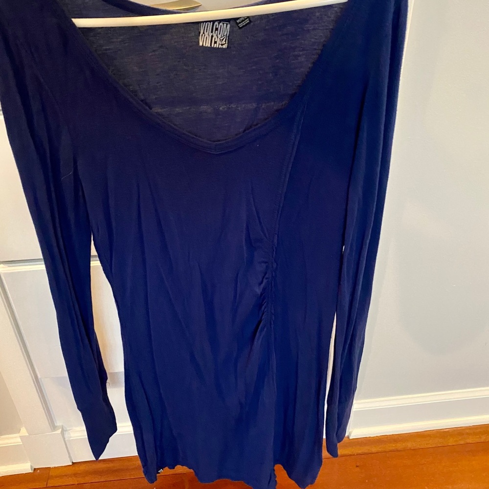 Blue Volcom long sleeve dress